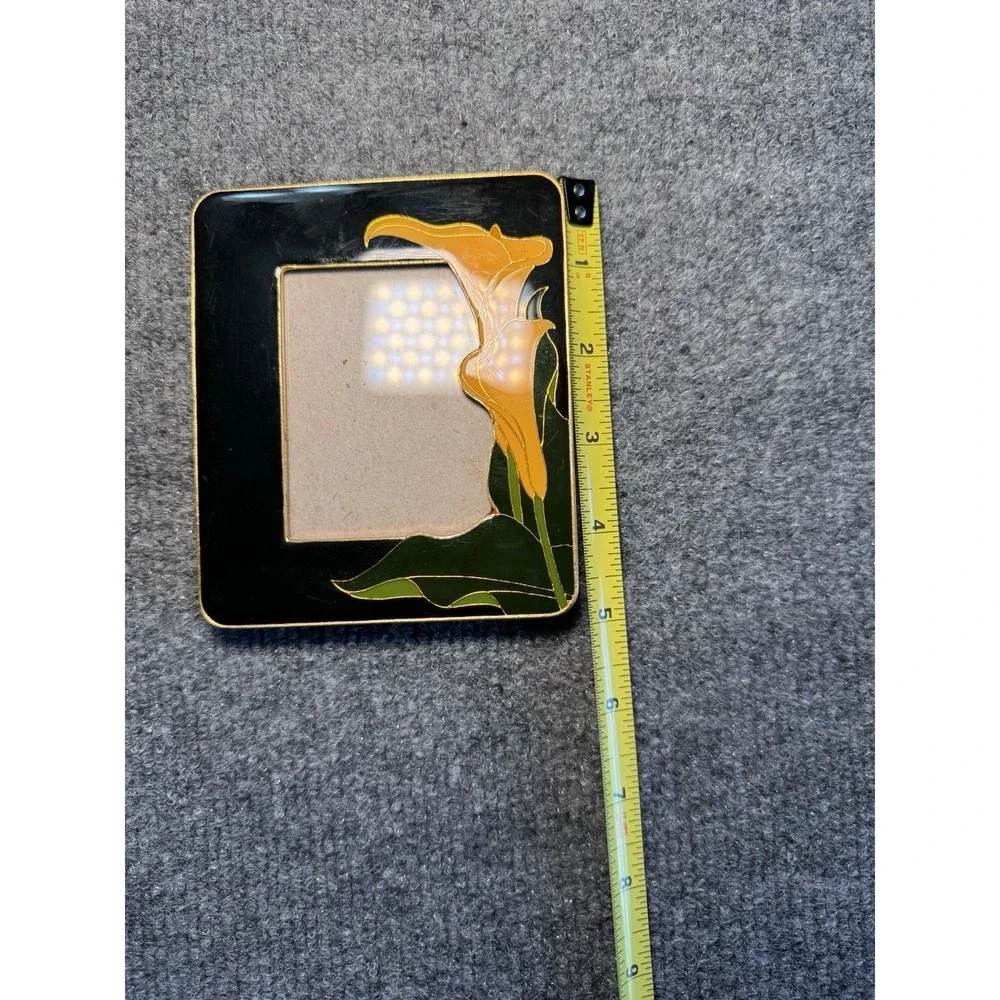 Art Deco Enameled‎ Calla Lilly 5x4 Inch Picture Frame Set Of 2